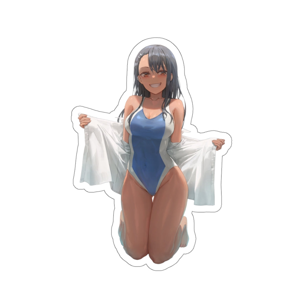 Swimsuit Nagatoro Waterproof Sticker - Ecchi Vinyl Decal