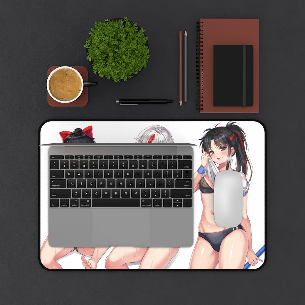Inuyasha Yashahime Swimsuit Waifus Gaming Desk Mat - Anime Mousepad - Sexy Girls Playmat