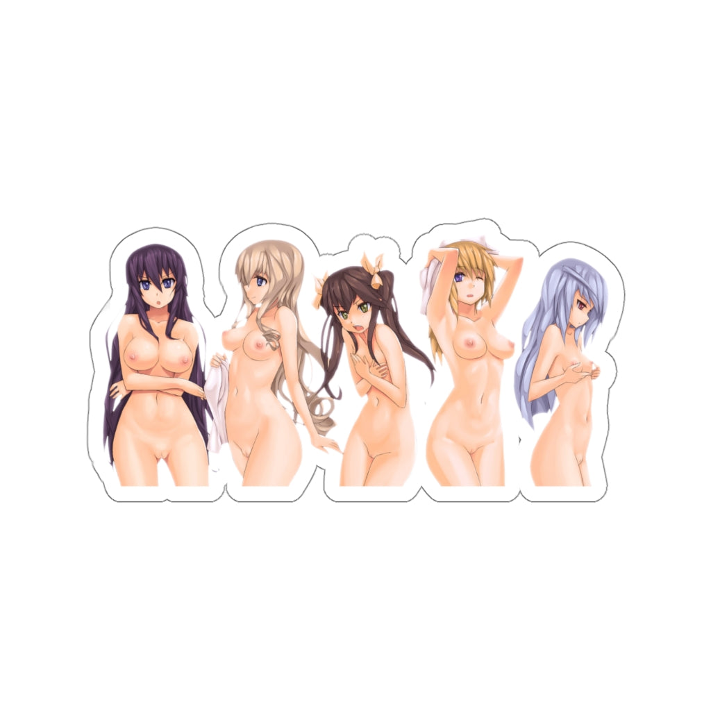 Autocollant imperméable Hentai Waifus Nude Infinite Stratos - Décalcomanie en vinyle Ecchi