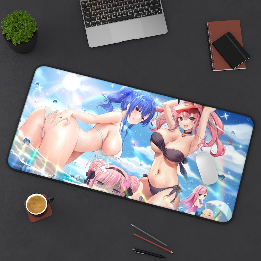 Azur Lane Sexy Girls Mousepad - St Louis And Bremerton Large Desk Mat - Ecchi Mouse Pad