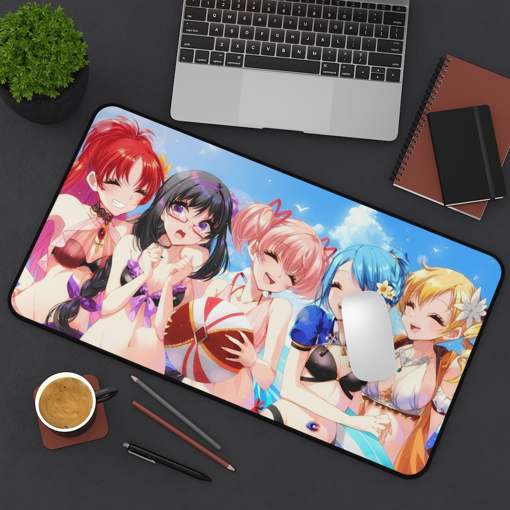 Puella Magi Madoka Magica Sexy Mousepad - Bikini Waifus XXL Anime Desk Mat - Ecchi Desk Pad