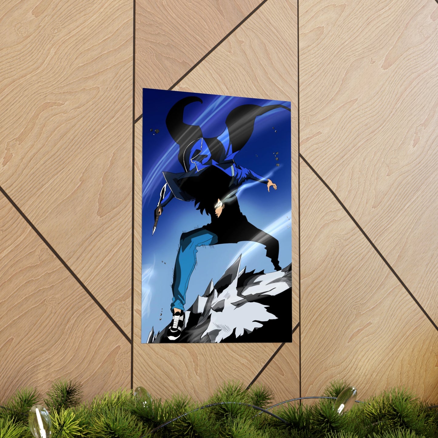 Solo Leveling Poster - Premium Matte Vertical Poster - Manhwa False Ranker Anime Wall Art Decor