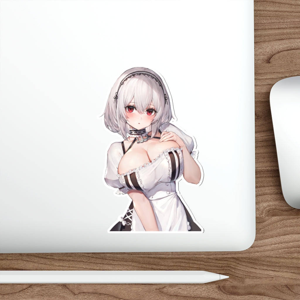 Azur Lane Waterproof Sticker - Big Boobs Maid Sirius Ecchi Vinyl Decal