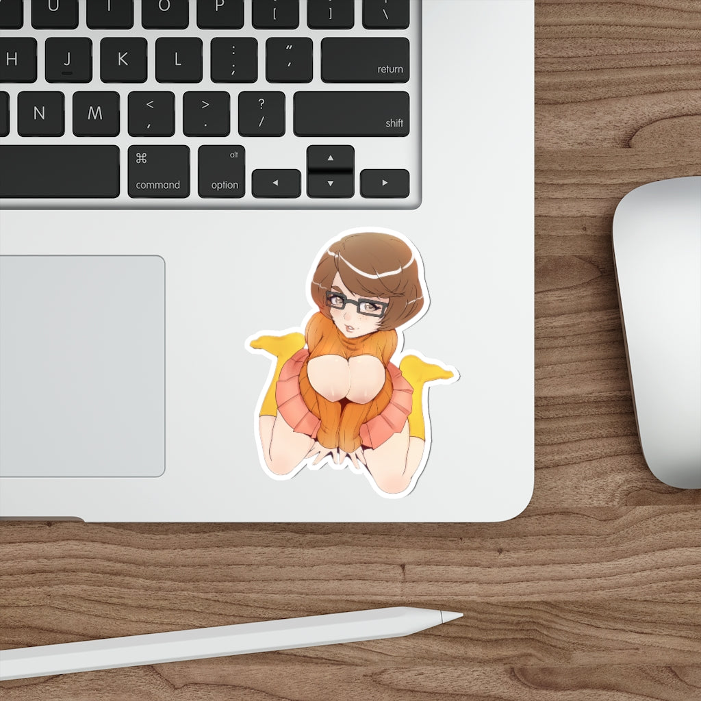 Velma Nude Tits Scooby Doo Waterproof Sticker - Ecchi Vinyl Decal