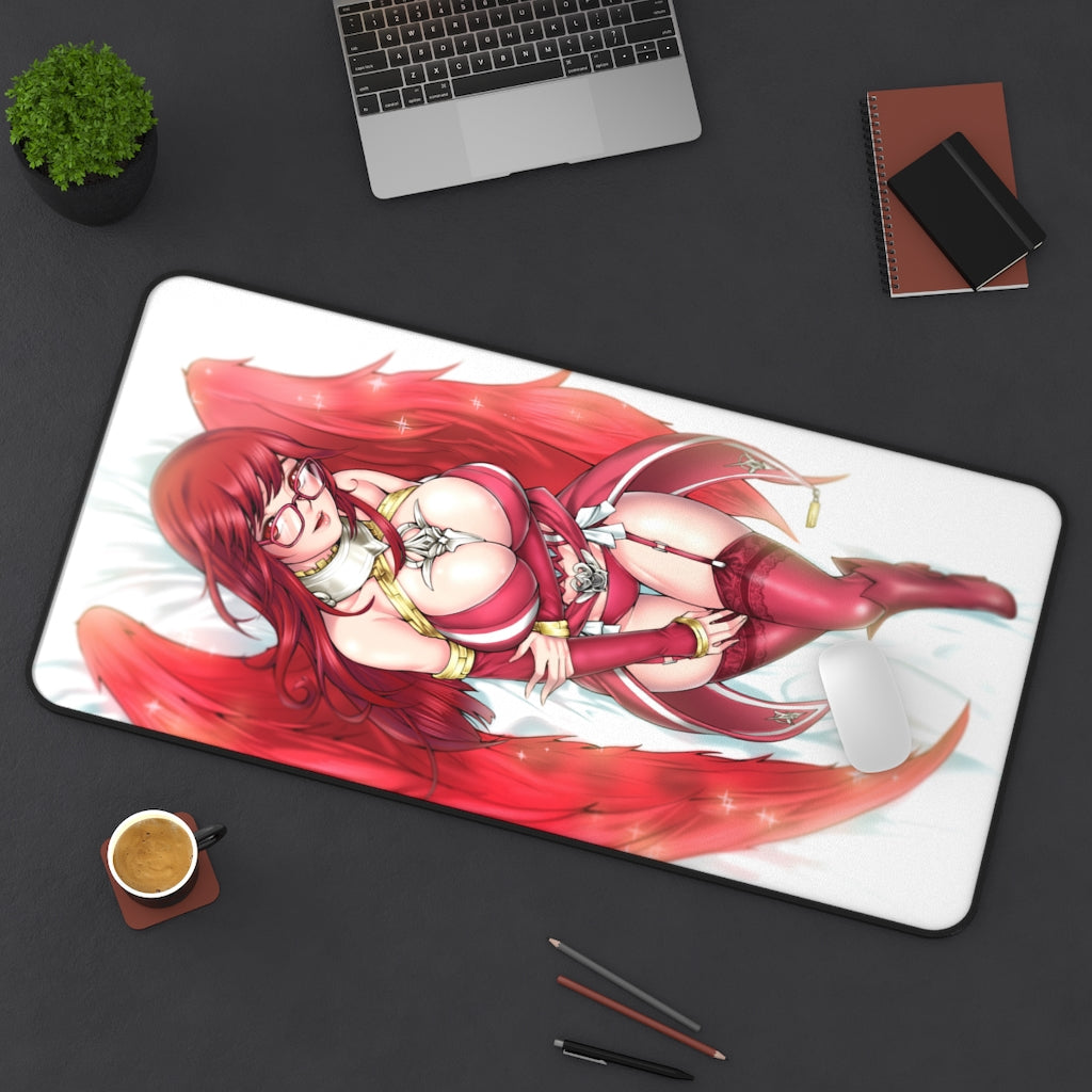 Tapis de bureau Mabinogi Sexy Avatar Waifu - Tapis de souris antidérapant - Tapis de jeu pour fille sexy 