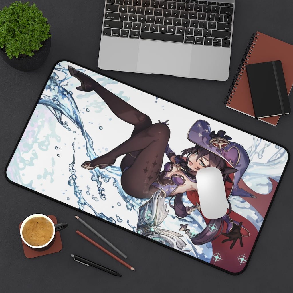 Mona Genshin Impact Water Spell Casting Mousepad - Gaming Playmat