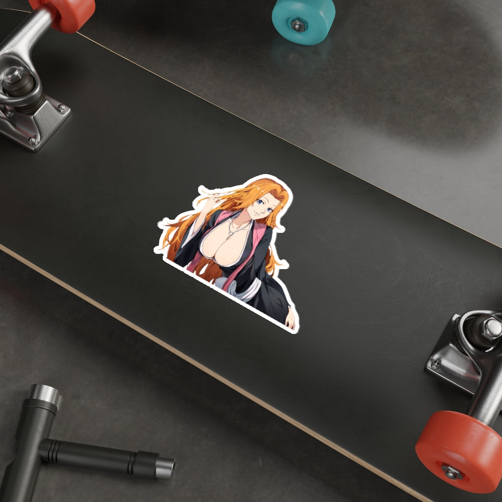 Busty Matsumoto Rangiku Bleach Waterproof Sticker - Ecchi Vinyl Decal