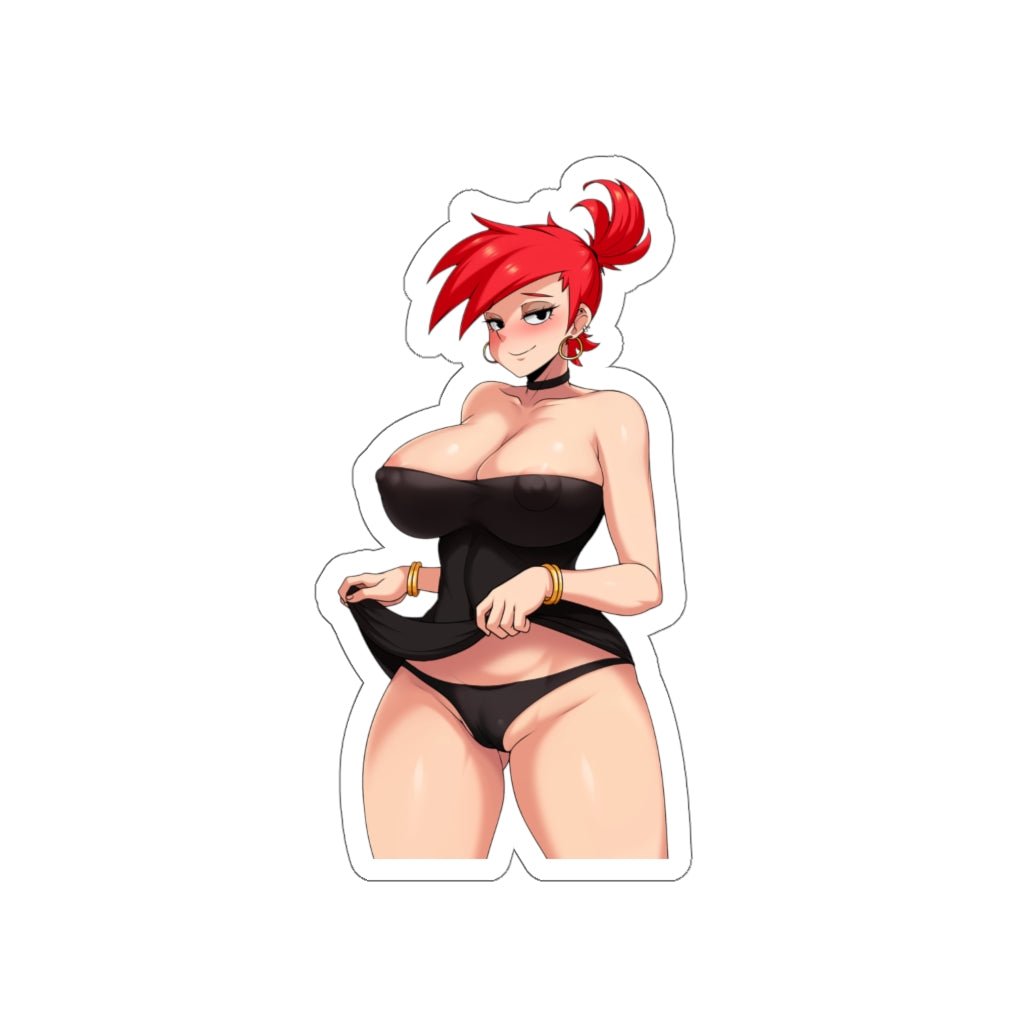 Frankie Foster Skirt Lift Waterproof Sticker - Ecchi Vinyl Decal