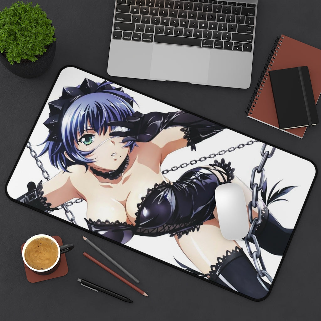 Ikkitousen Sexy Mousepad - Leather Lu Meng Desk Mat - Ecchi Playmat