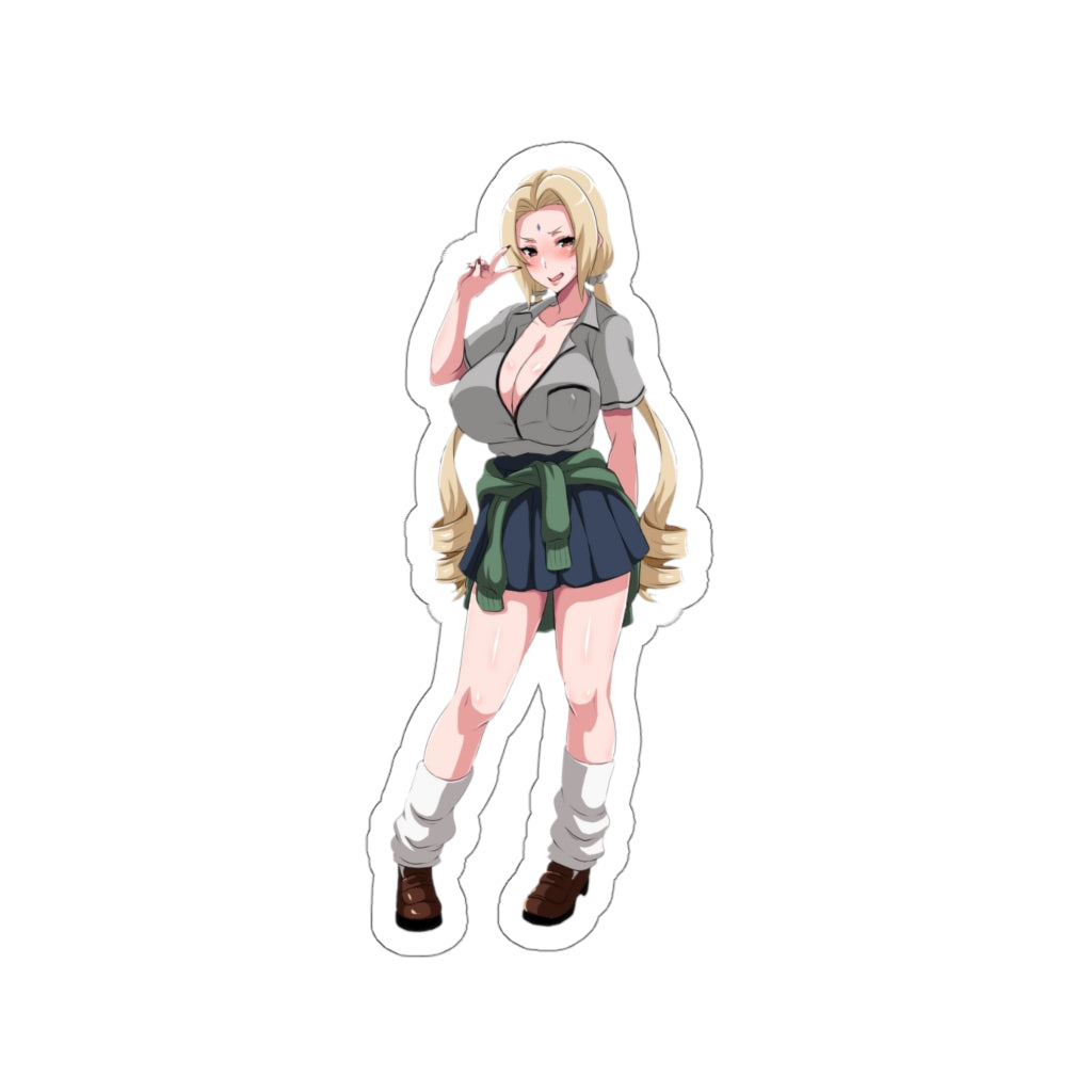 Tsunade Naruto Sexy Seifuku Waterproof Sticker - Ecchi Vinyl Decal