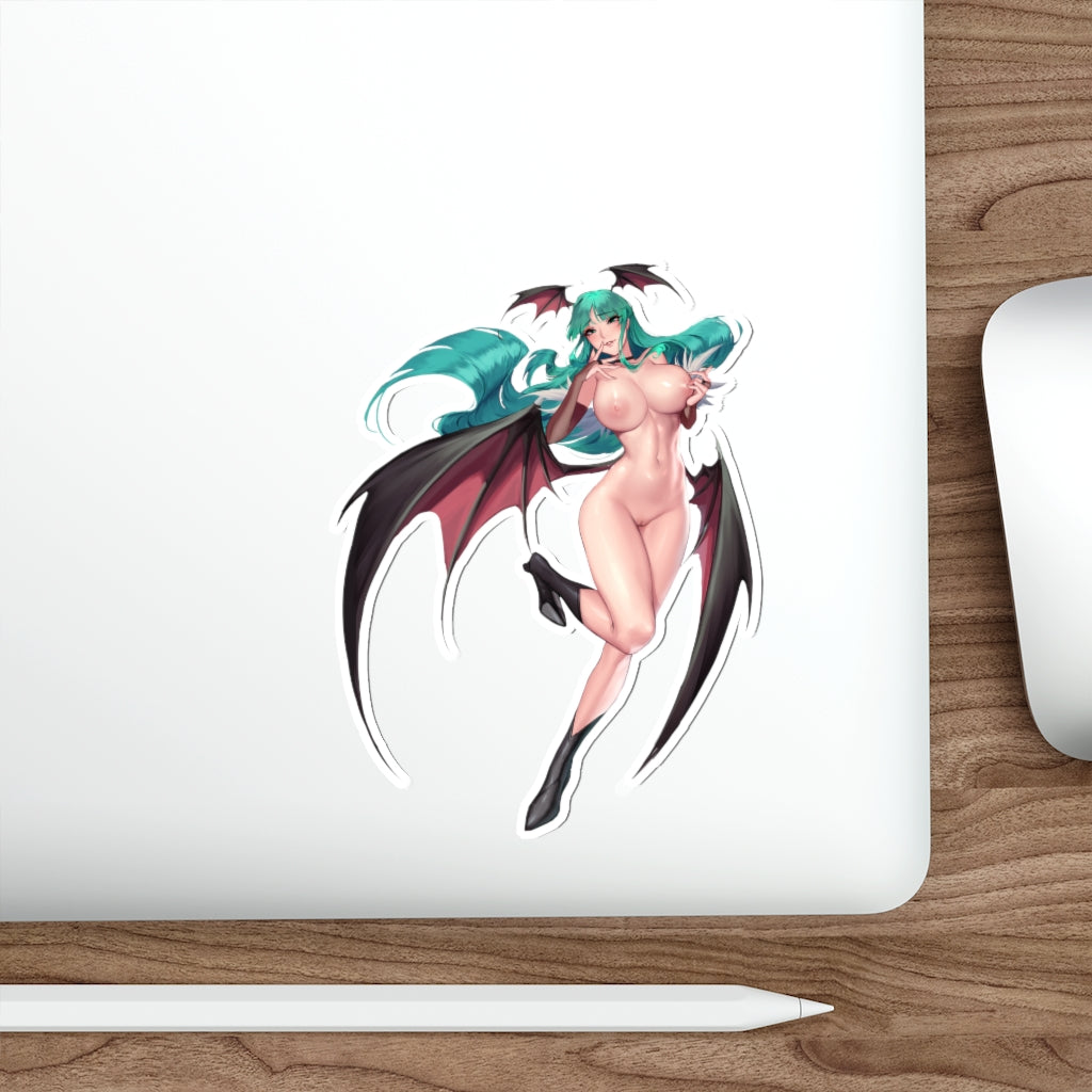 Autocollant imperméable Hentai Morrigan Aensland Darkstalkers Nude - Autocollant en vinyle Ecchi