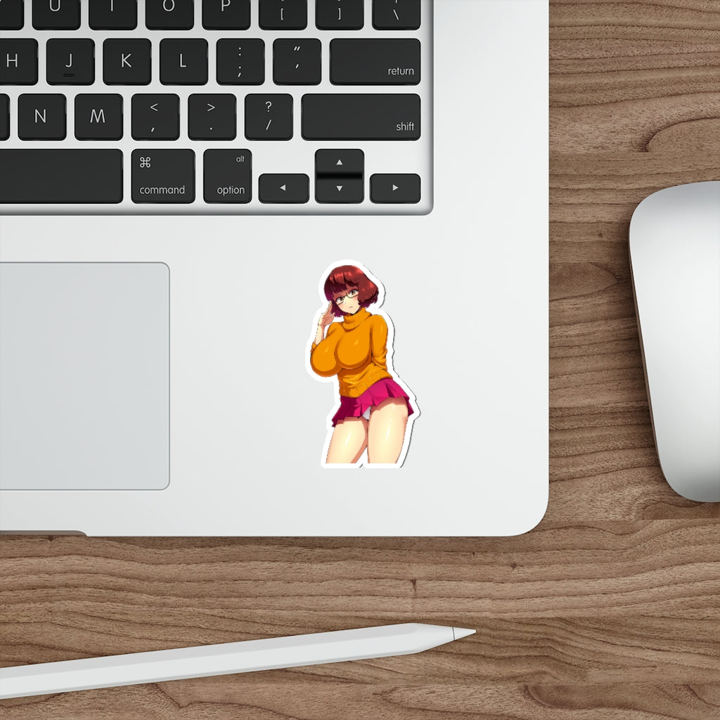 Big Boobs Velma Scooby Doo Waterproof Sticker - Ecchi Vinyl Decal