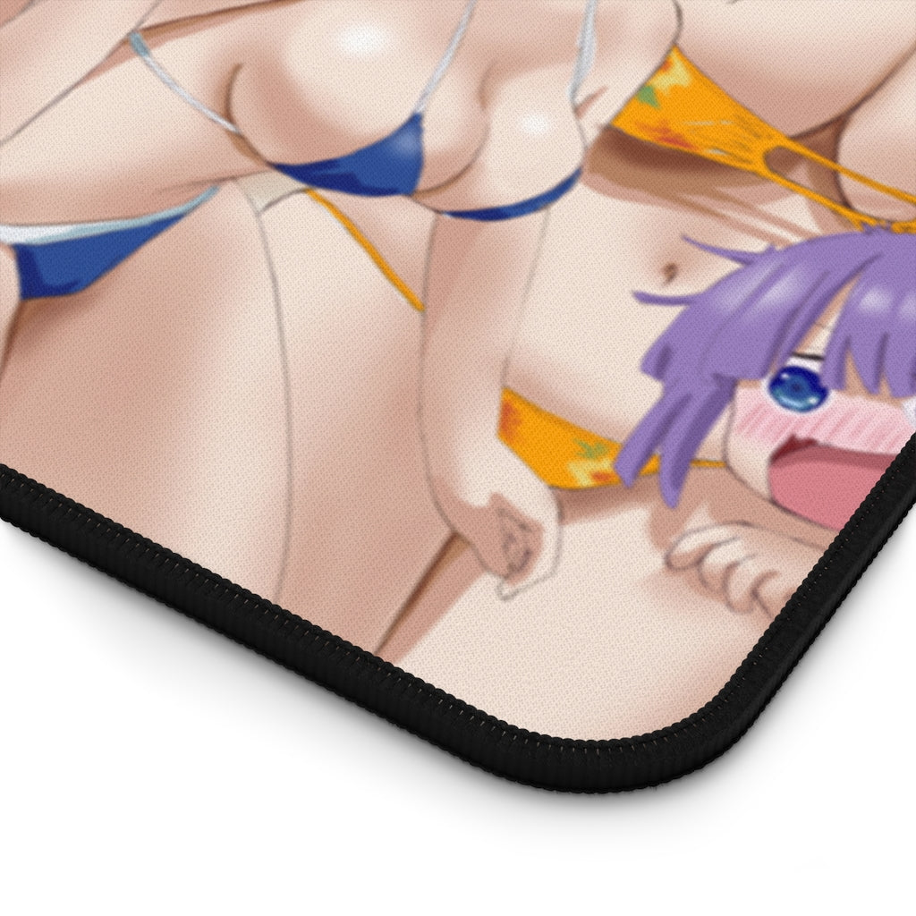 Tapis de bureau Miss Kobayashi's Dragon Maid Bikini Gang - Tapis de souris antidérapant - Tapis de jeu pour fille sexy 