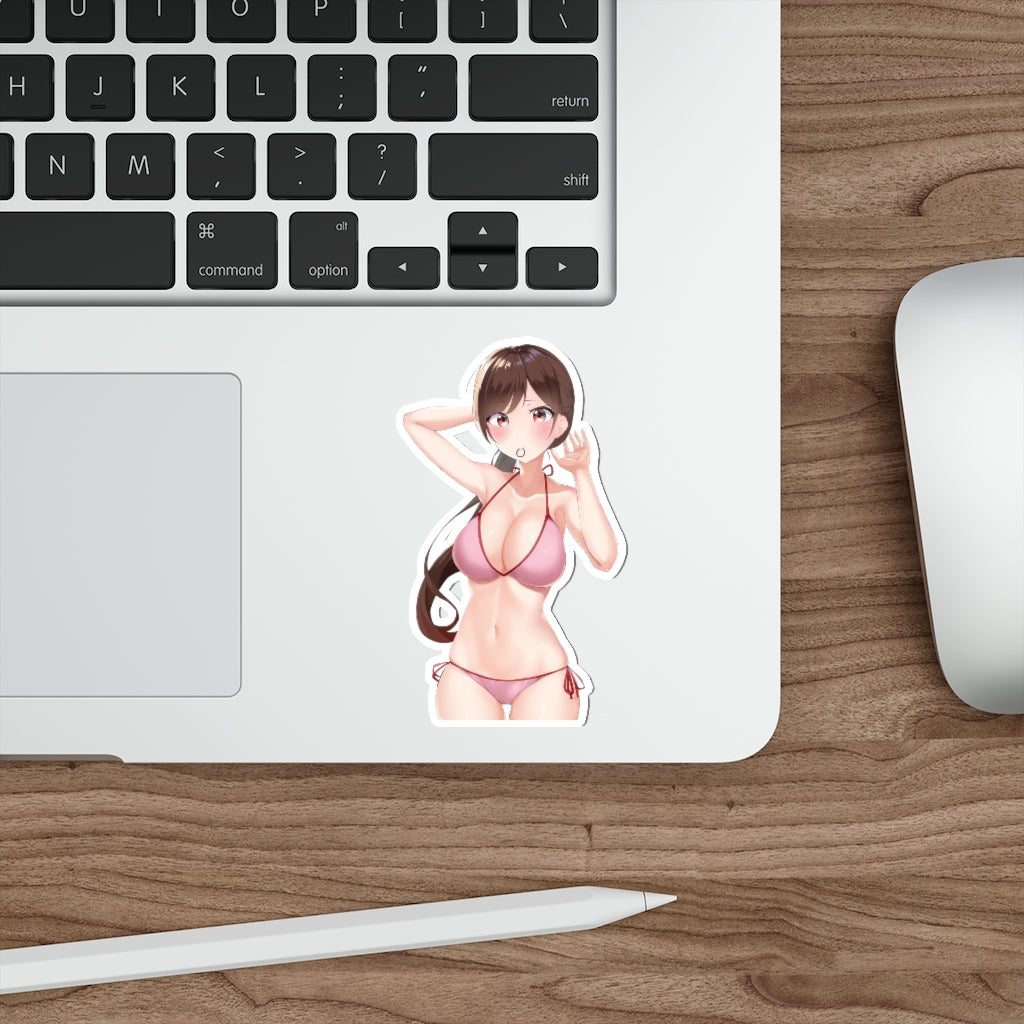 Rent a Girlfriend Sexy Bikini Chizuru Mizuhara Waterproof Sticker - Ecchi Vinyl Decal