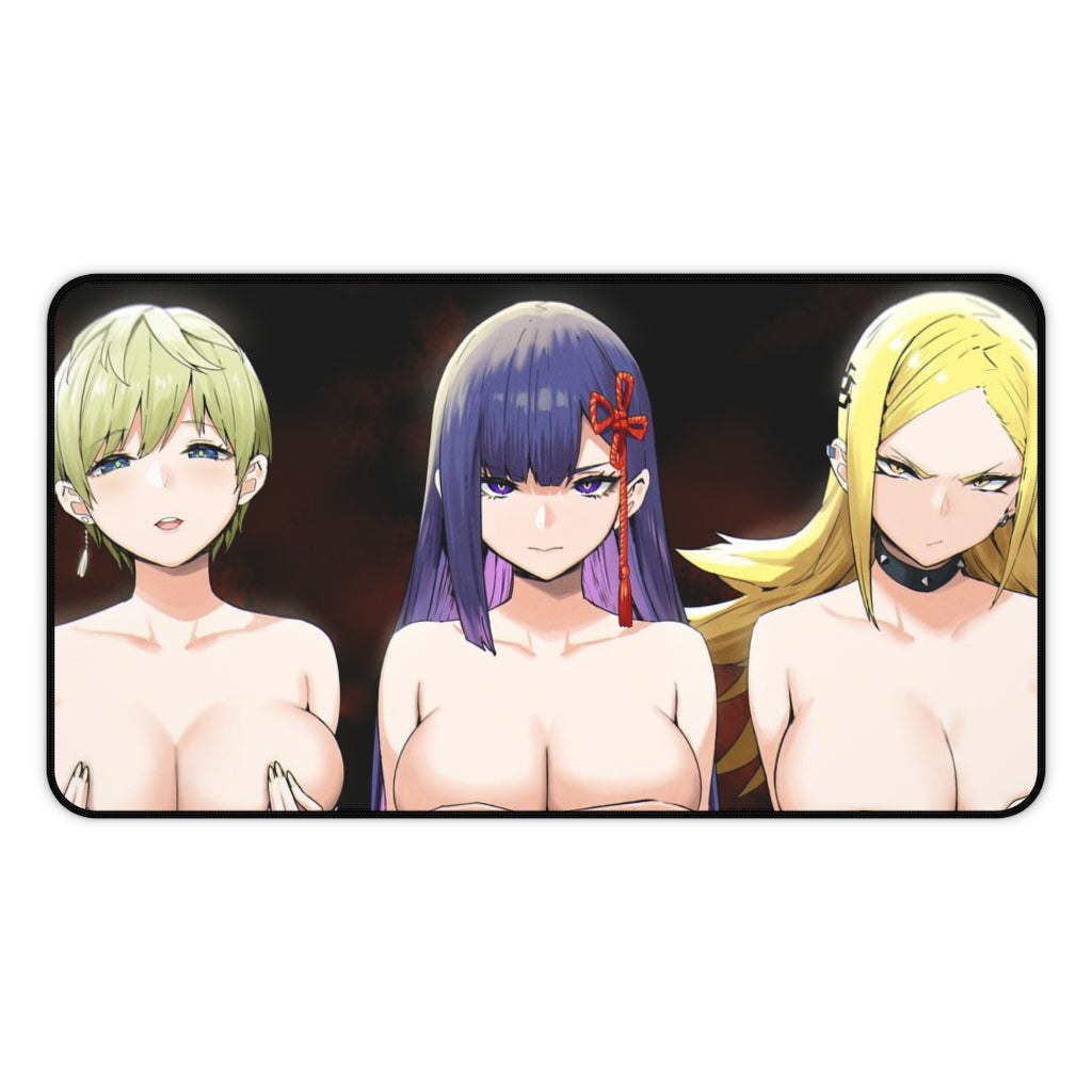 Demon Slave Big Tits Waifus Desk Mat - Non Slip Mousepad