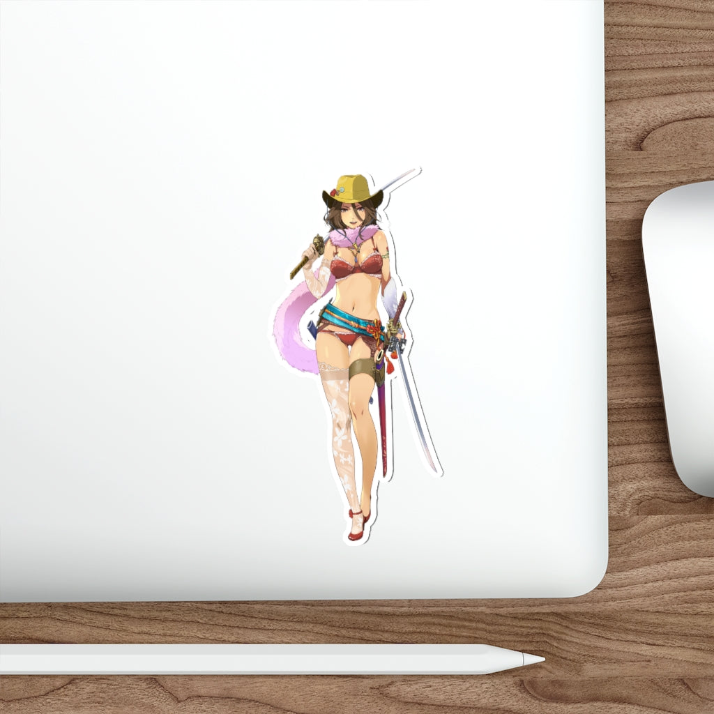 Sexy Aya OneeChanbara Waterproof Sticker - Ecchi Vinyl Decal