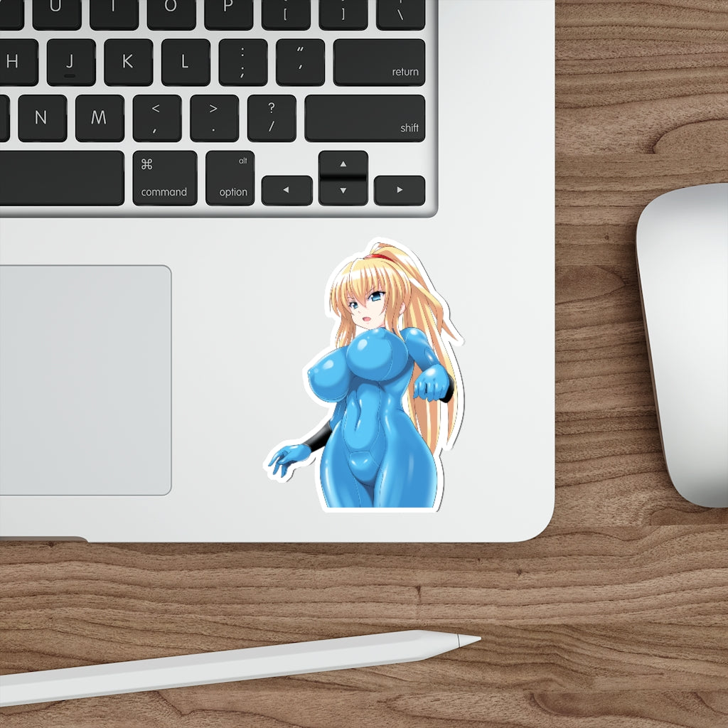 Thick Bodysuit Samus Waterproof Sticker - Ecchi Vinyl Decal