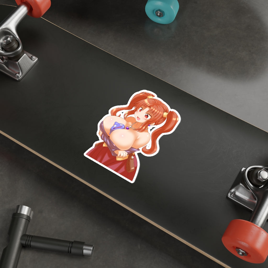 Busty Jessica Albert Dragon Quest Waterproof Sticker - Ecchi Vinyl Decal