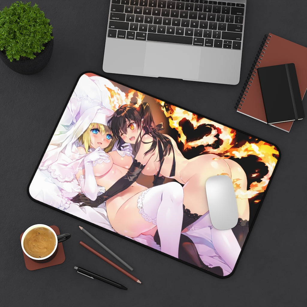 Fire Force Nude Tamaki Kotatsu and Iris Mousepad - Gaming Playmat