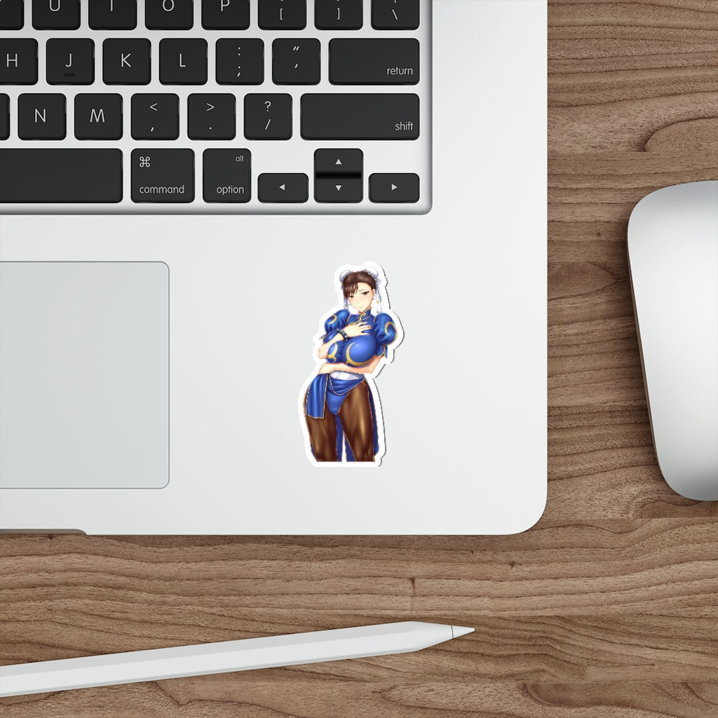 Big Boobs Chun Li Street Fighter Ecchi Vinyl Decal Waterproof Sticker - Ecchi Vinyl Decal