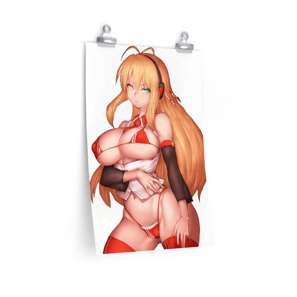 Tsurumaki Maki Voiceroid Poster - Lewd Premium Matte Vertical Poster - Adult Wall Art