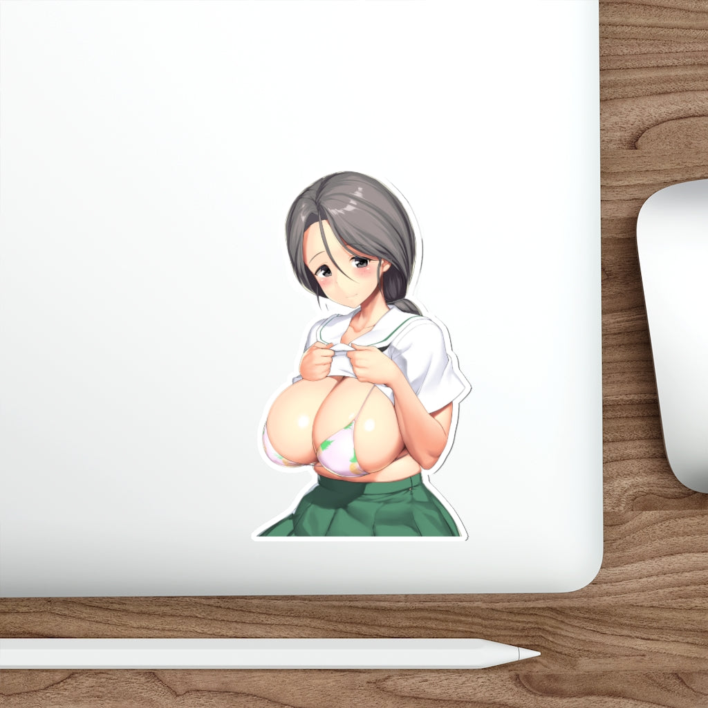 Huge Boobs Piyotan Girls und Panzer Waterproof Sticker - Ecchi Vinyl Decal