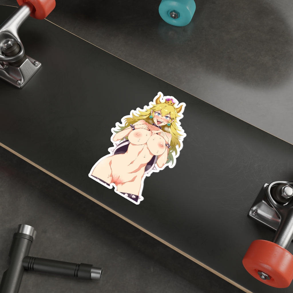 Bowsette Hentai Censorship Waterproof Sticker - Ecchi Vinyl Decal