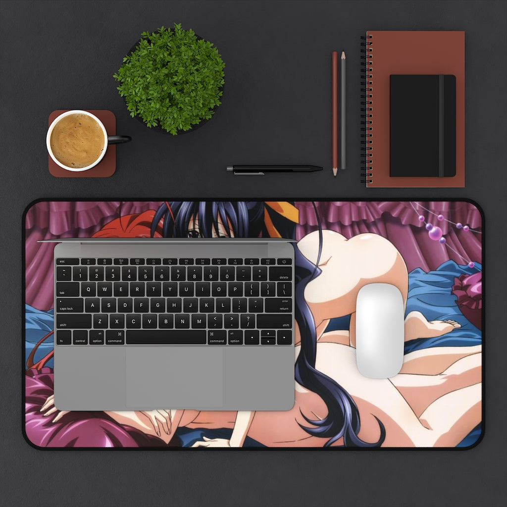 High School Dxd Sexy Mousepad - Nude Rias Gremory And Akeno Himejima Ecchi Desk Mat - Yuri Highschool Dxd Playmat