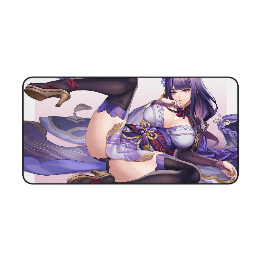 Genshin Impact Mousepad - Ecchi Raiden Shogun Large Desk Mat - Mouse Pad - MTG Playmat