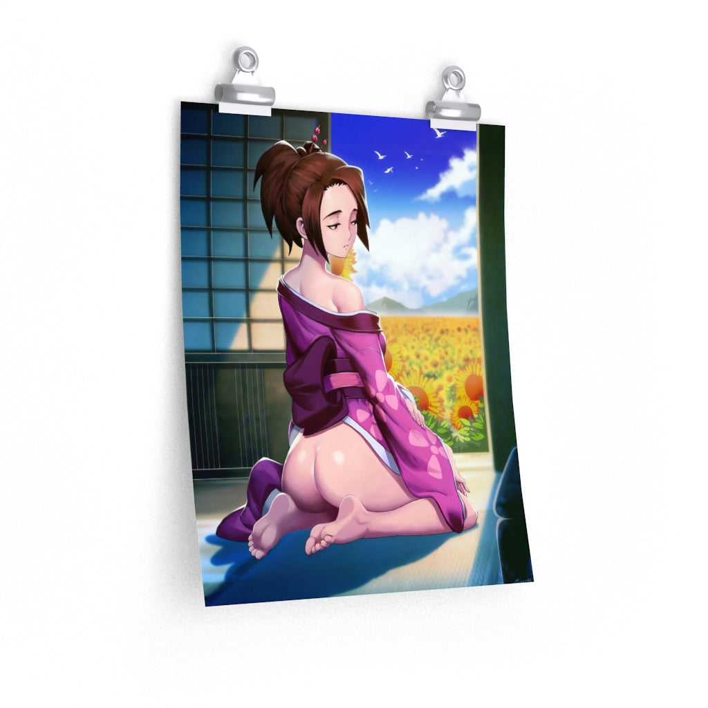 Affiche Ecchi Nude Butt Fuu Samurai Champloo - Affiche verticale mate de qualité supérieure obscène - Art mural pour adultes