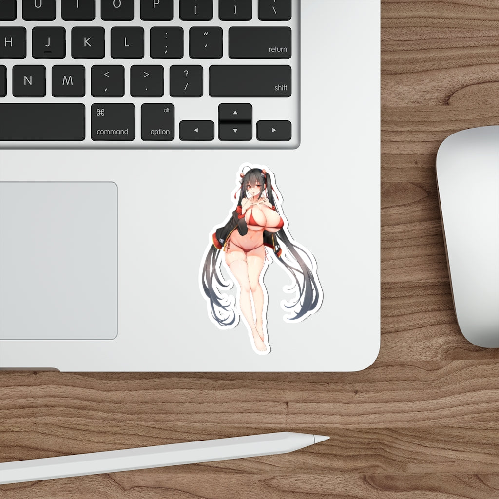 Huge Boobs Taihou Bikini Azur Lane Waterproof Sticker - Ecchi Vinyl Decal