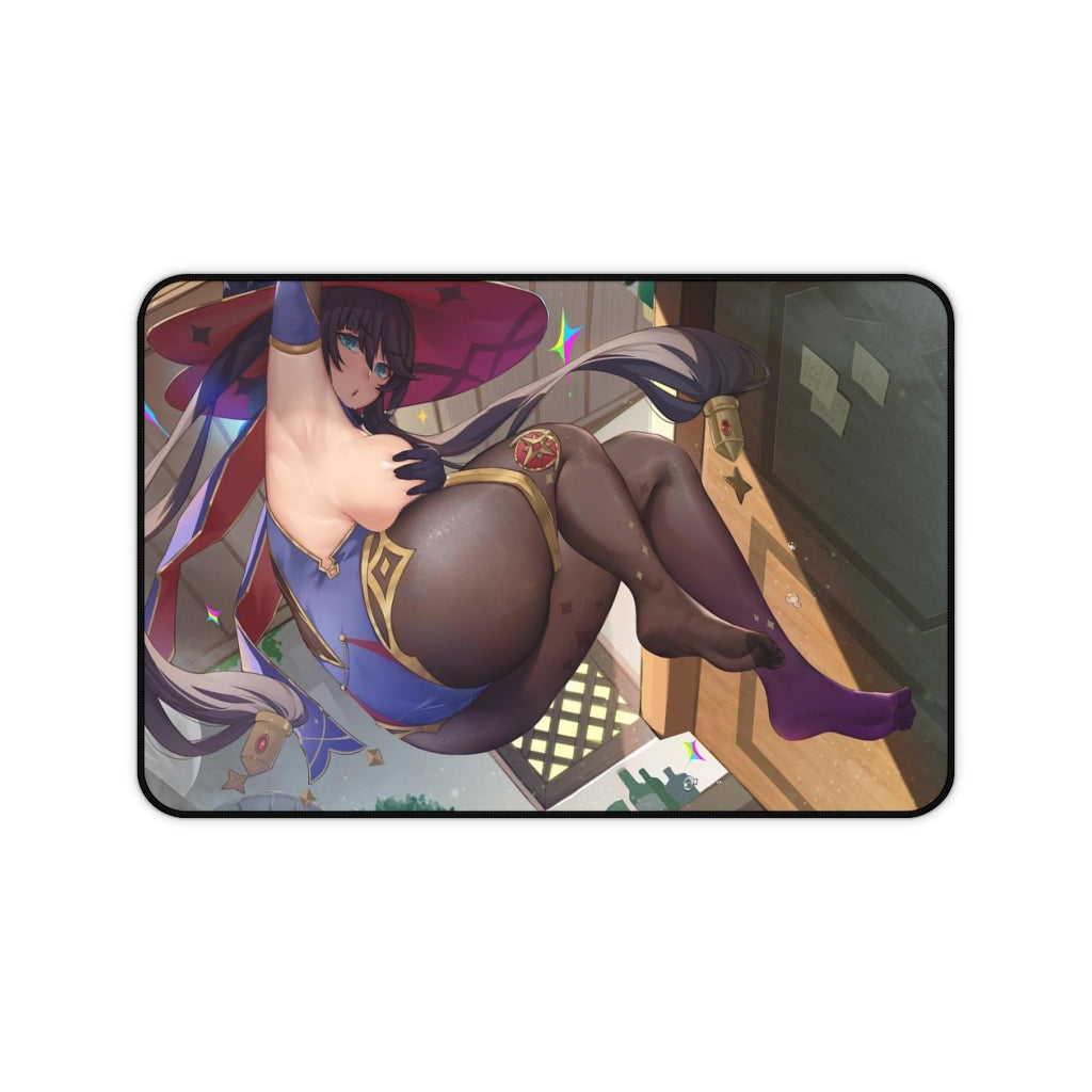 Genshin Impact Sexy Mousepad - Thick Mona Gaming Desk Mat - Ecchi Playmat