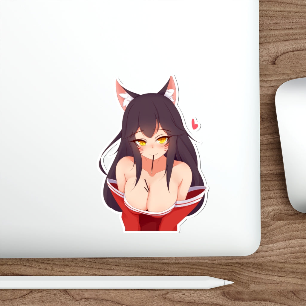 Ahri League of Legends Big Tits Waterproof Sticker - Ecchi Vinyl Decal