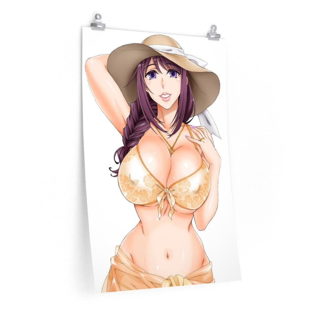 Ryuuzouji Sanae Sexy Bikini Walkure Romanze Poster - Lewd Premium Matte Vertical Poster - Adult Wall Art