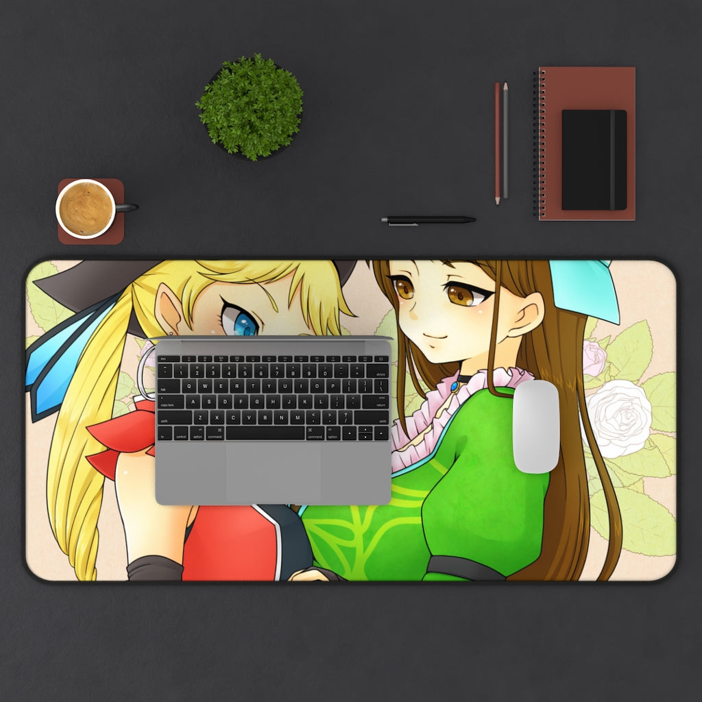 Myriam and Claudia Busty Waifus Romancing Saga Mousepad - Gaming Playmat