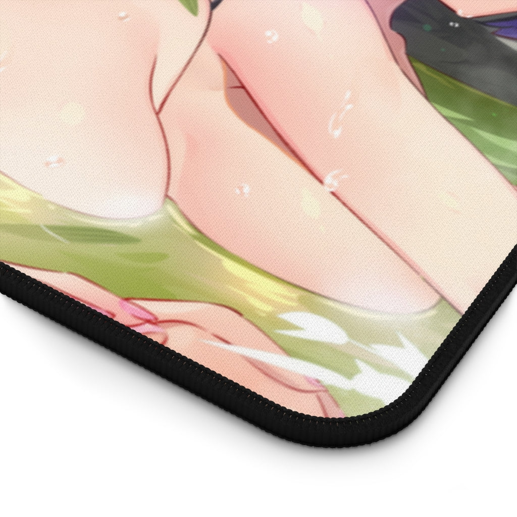 Nezuko Shinobu Mitsuri and Kanao Demon Slayer Nude Bath Bamboo Forest Mousepad - Gaming Playmat