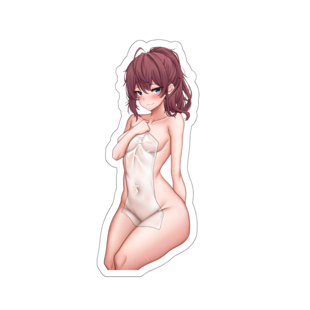 Autocollant imperméable Ichinose Shiki Sexy Towel Idolmaster - Autocollant en vinyle Ecchi