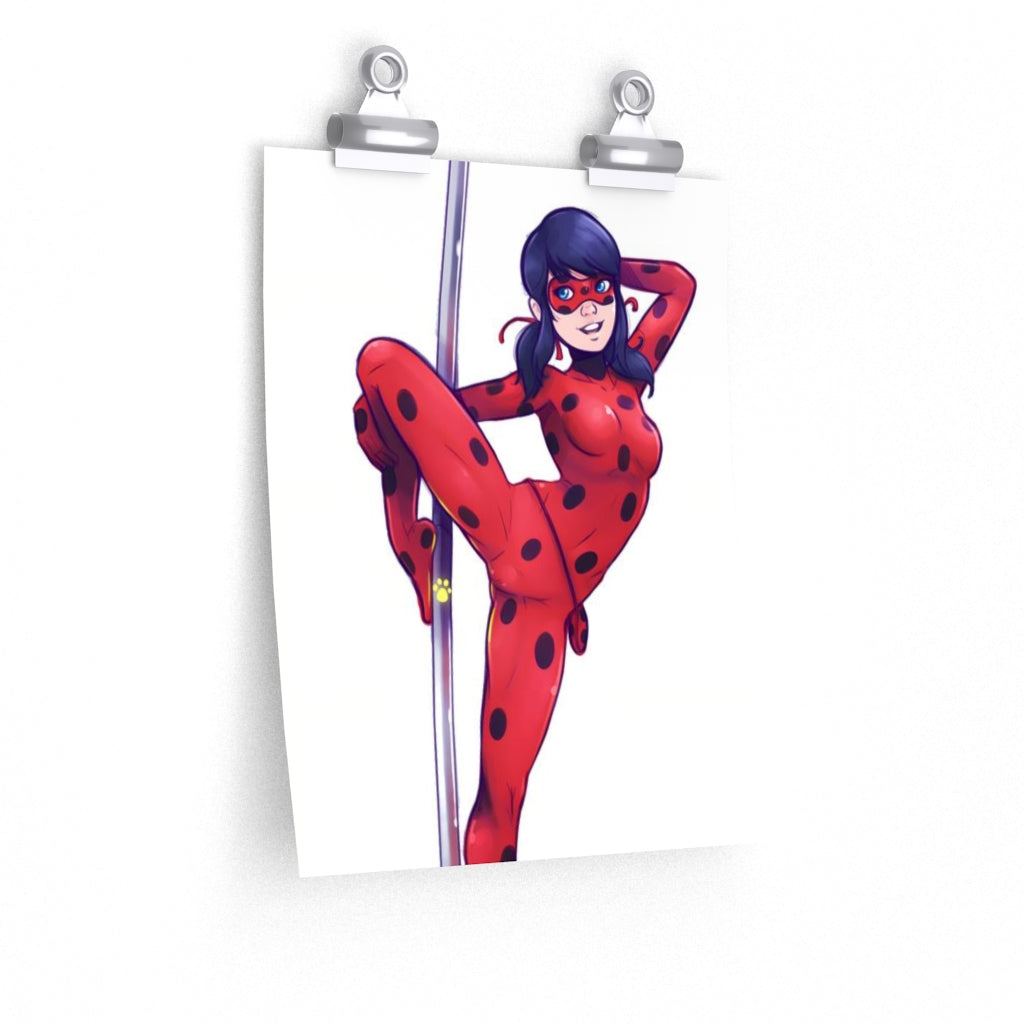 Affiche de danse sexy sur poteau de Miraculous Ladybug - Affiche verticale mate de qualité supérieure - Art mural pour adulte