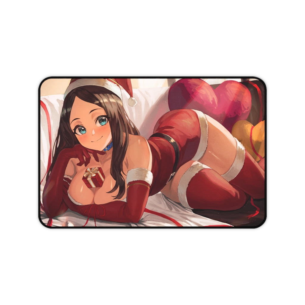 Fate Grand Order Ecchi Mousepad - Leonardo Da Vinci Christmas Large Desk Mat - Sexy Mouse Pad