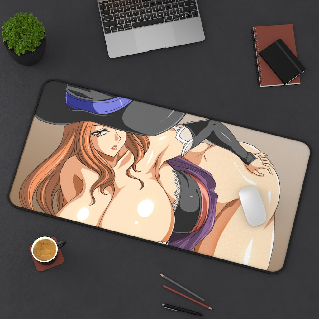 Thick Tits Sorceress Dragon's Crown Desk Mat - Sexy Anime Girl Mousepad - Gaming Playmat