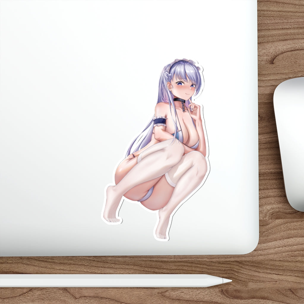 Belfast Bikini Maid Azur Lane Waterproof Sticker - Ecchi Vinyl Decal