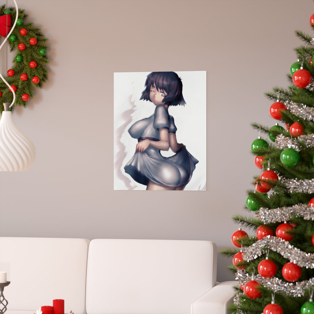 Shiina Mayuri Steins Gate Poster - Lewd Premium Matte Vertical Poster - Adult Wall Art