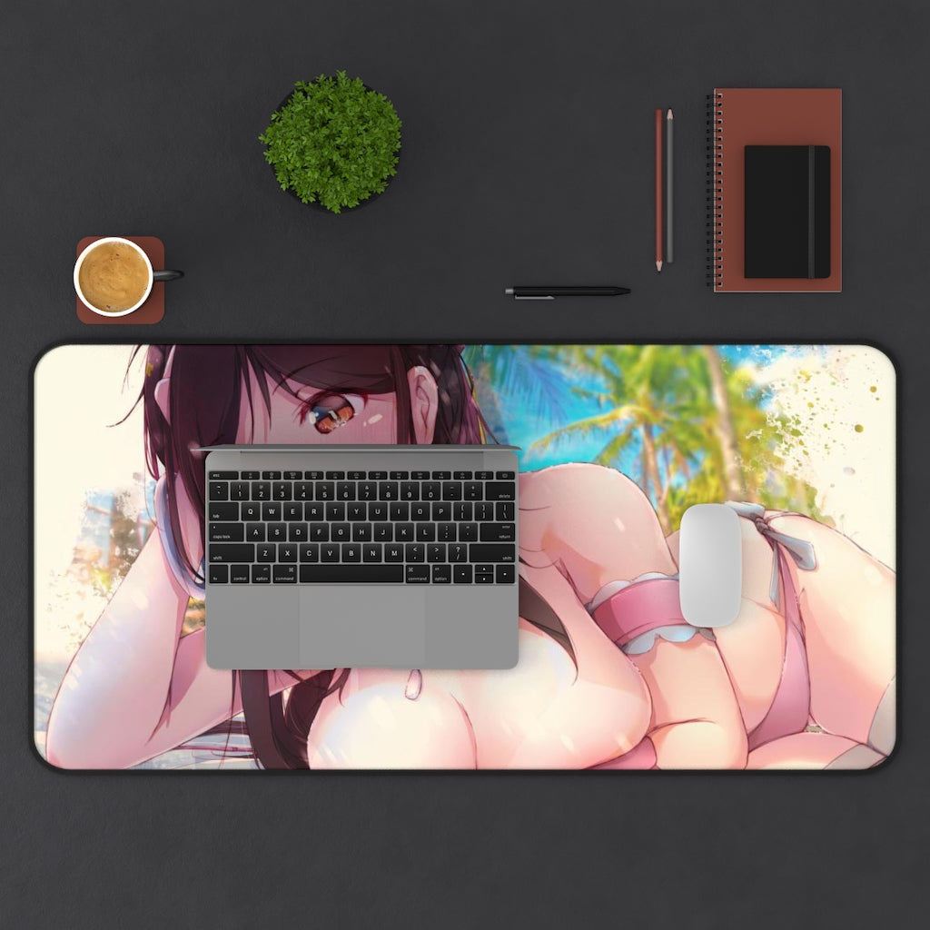 Rent A Girlfriend Sexy Bikini Chizuru Ichinose Desk Mat - Non Slip Mousepad