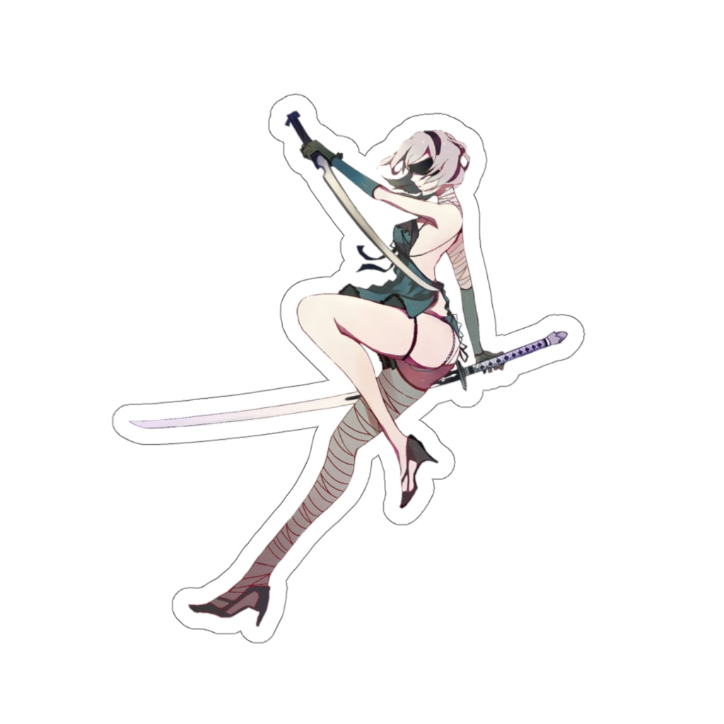 Nier Automata X Replicant Waterproof Sticker - 2B Kaine Outfit Ecchi Vinyl Car Decal