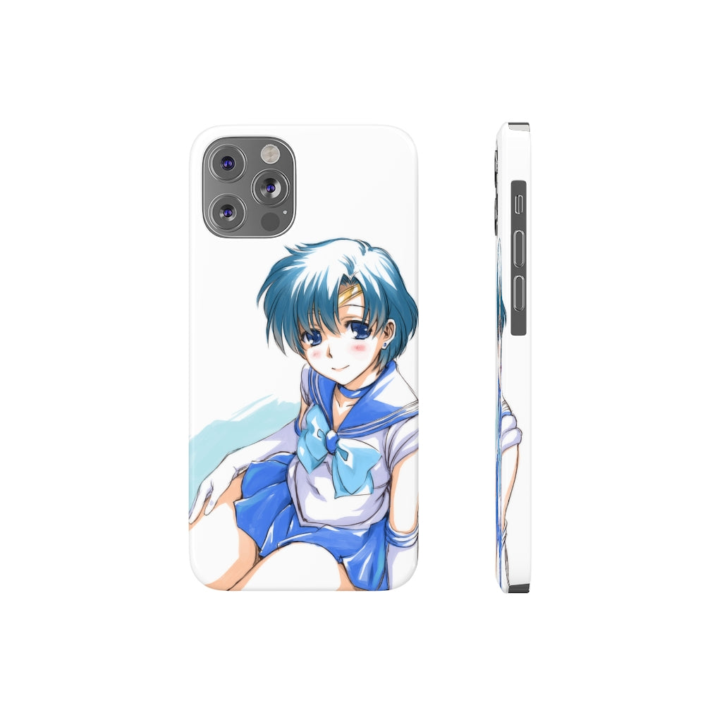 iPhone 13 Case - iPhone 12 Case - Sailor Mercury Anime Phone Case - Sailor Moon Phone Case