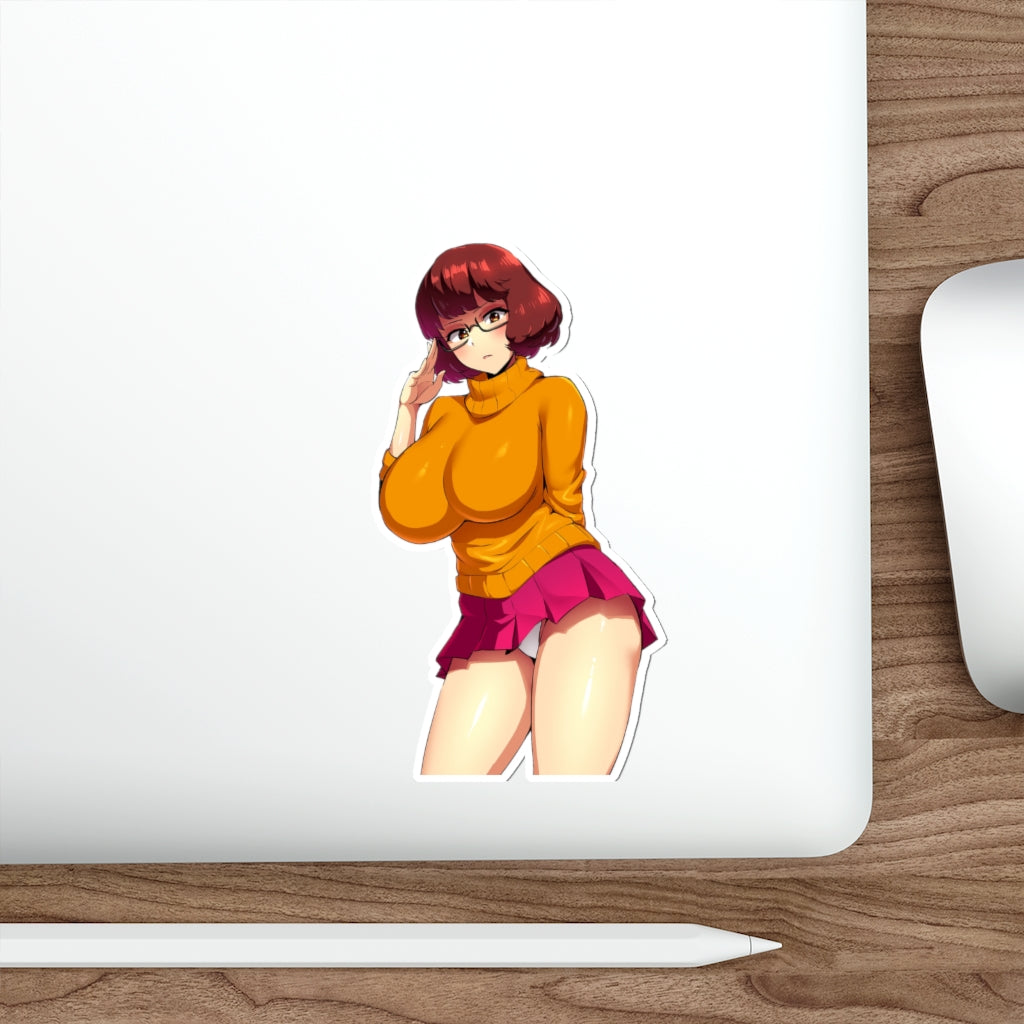 Big Boobs Velma Scooby Doo Waterproof Sticker - Ecchi Vinyl Decal