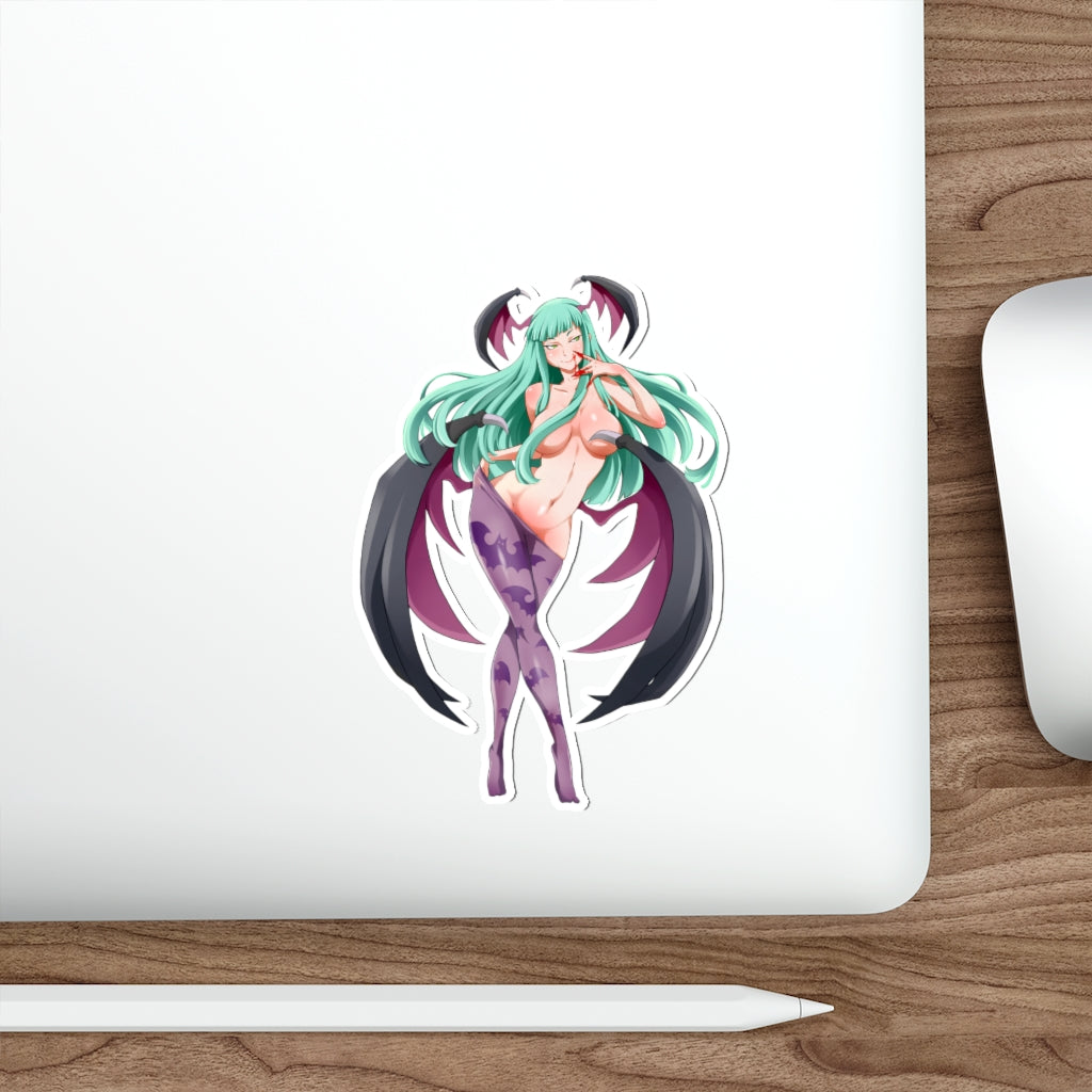 Sexy Succubus Morrigan Waterproof Sticker - Darkstalkers Ecchi Vinyl Car Decal