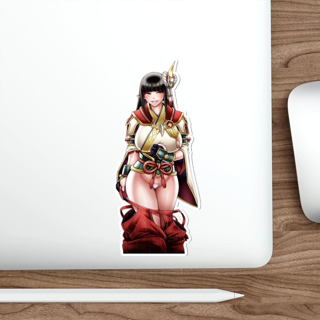 Sexy Hinoa Waterproof Decal - Monster Hunter Ecchi Vinyl Decal