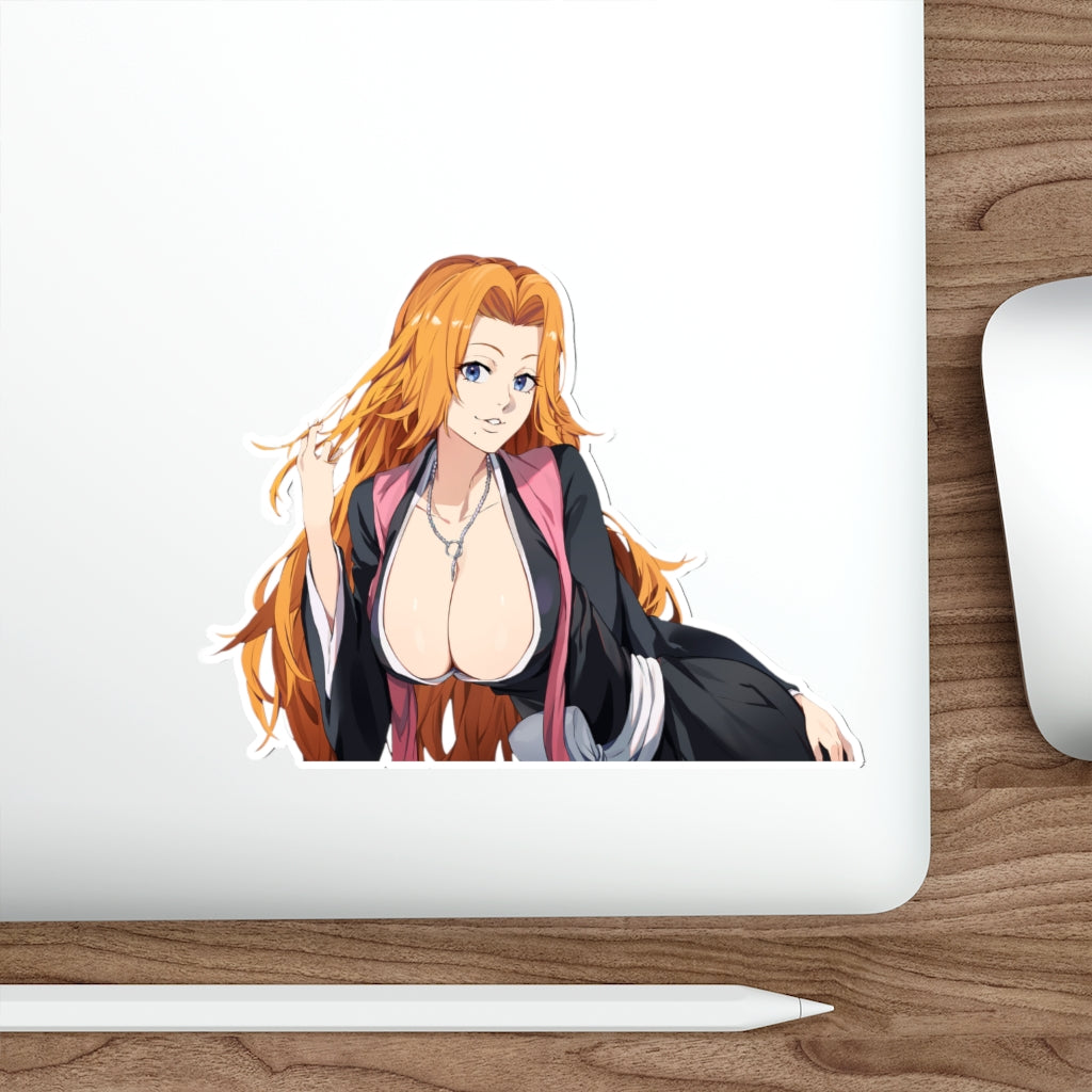 Busty Matsumoto Rangiku Bleach Waterproof Sticker - Ecchi Vinyl Decal