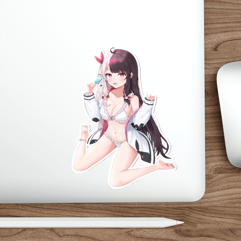 Nijisanji Sexy Vtuber Yorumi Rena Waterproof Sticker - Ecchi Vinyl Decal